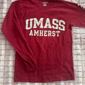 Chanpion UMass Amherst Red Long Sleeve Shirt